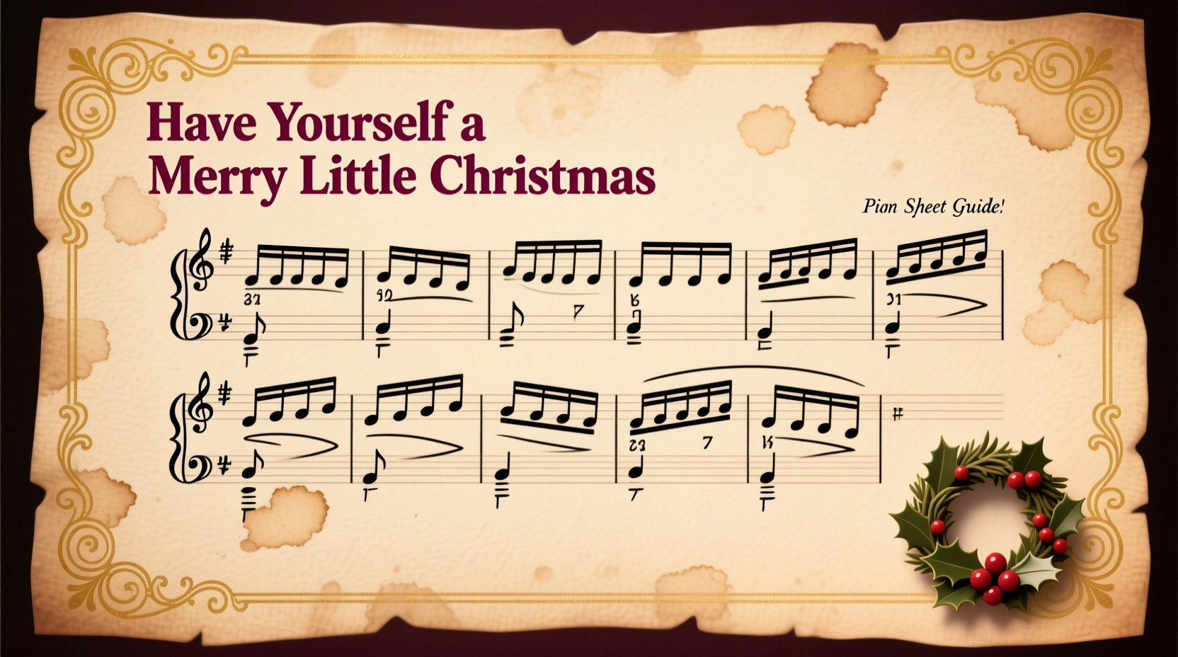 have yourself a merry little christmas piano music
