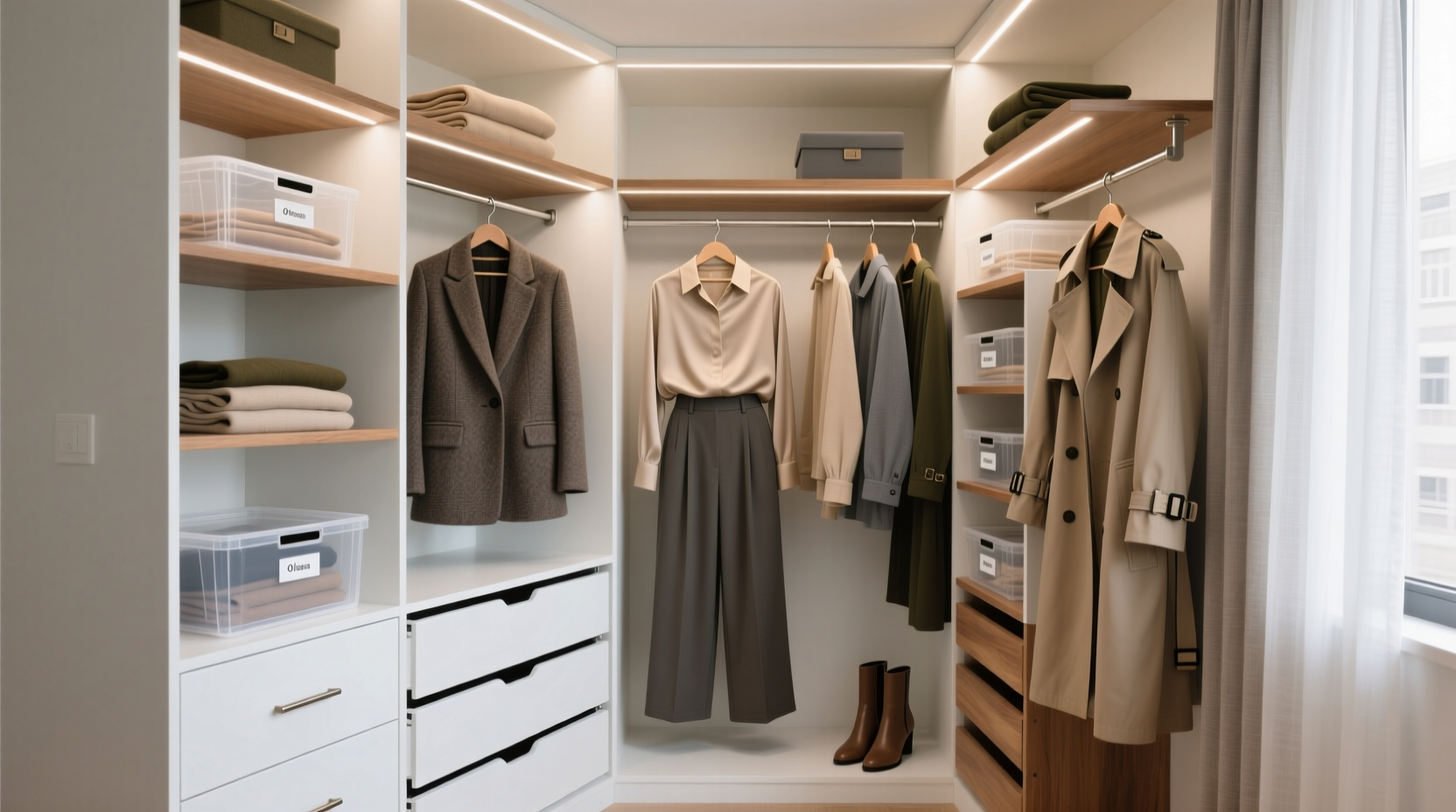 capsule wardrobe for tiny closets