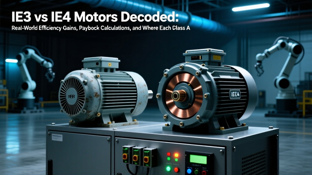 IE3 vs IE4 Motors: Real Efficiency, ROI & Payback