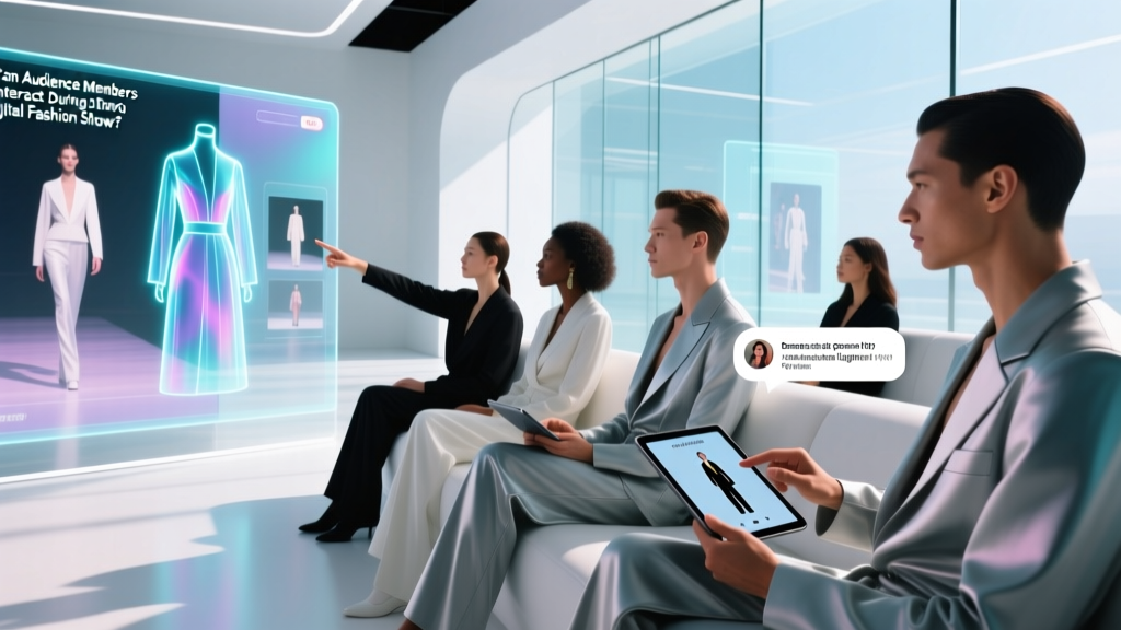 Can Audience Members Interact During Digital Fashion Shows?
