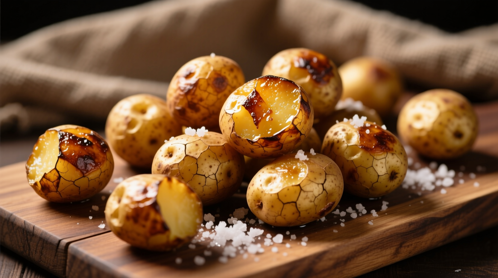 Perfectly golden roasted potatoes with crispy edges
