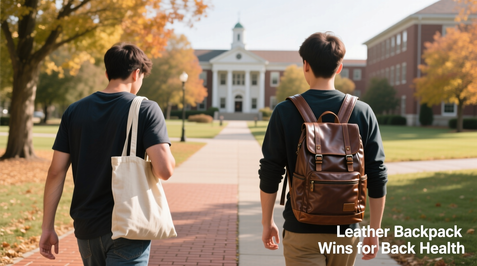 canvas tote vs leather backpack which is better for saving your back during college commutes