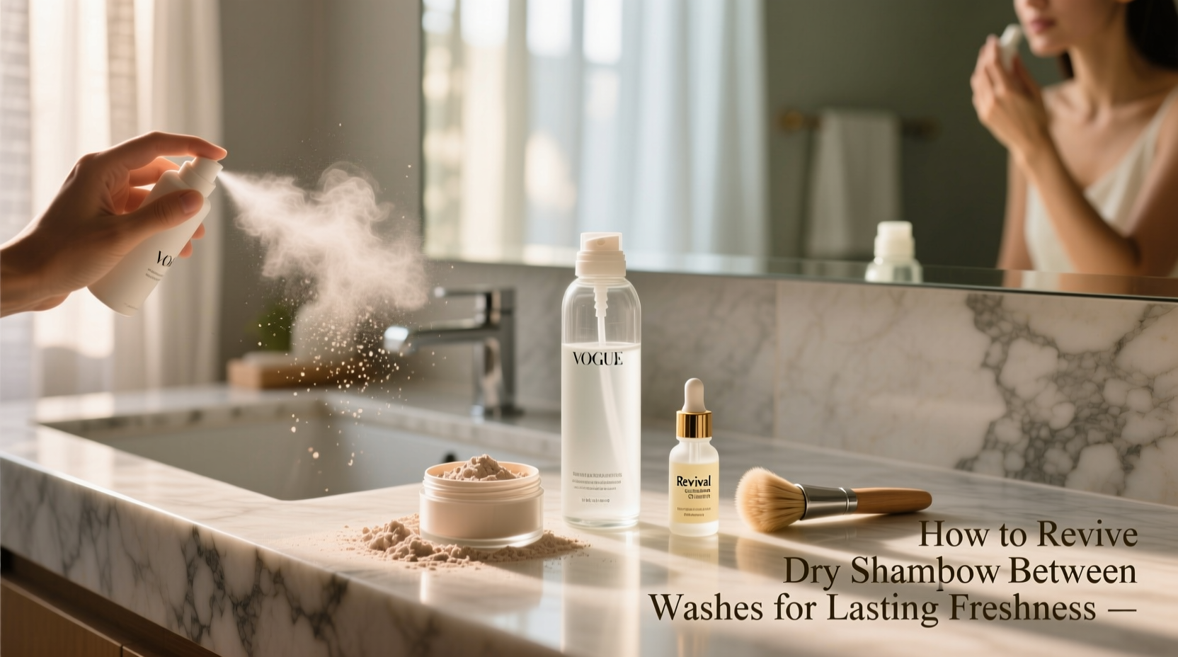 how to revive dry shampoo between washes for lasting freshness