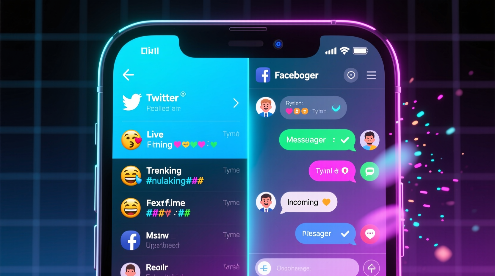 update twitter and chat on facebook with pidgin