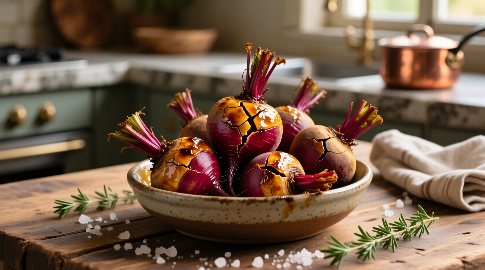 Perfectly roasted beets with golden crust