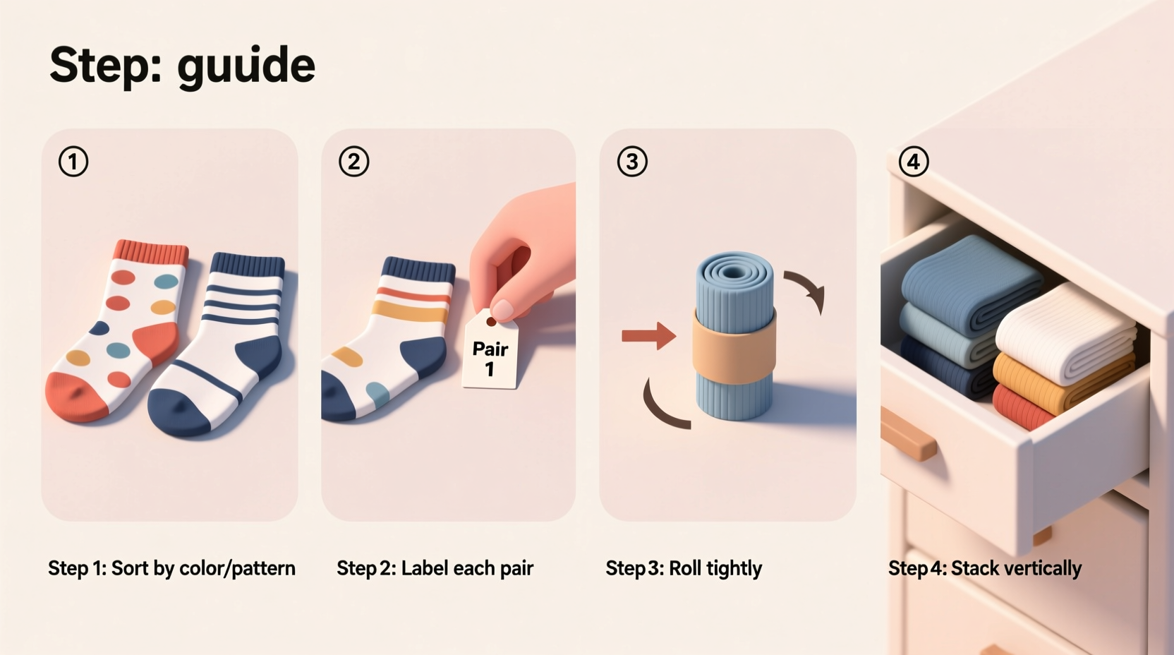 how to pair socks easily after laundry without folding one by one
