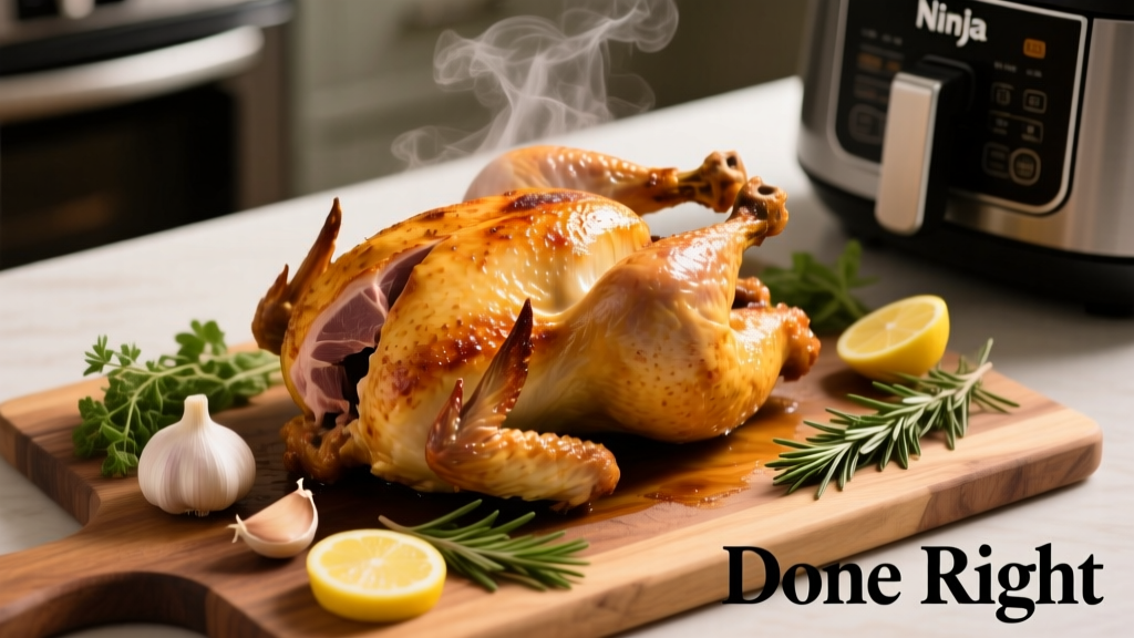 Whole Roast Chicken in Ninja Foodi: Crispy & Juicy