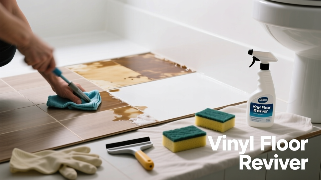 Fix Vinyl Floor Discoloration in Bathroom Fast