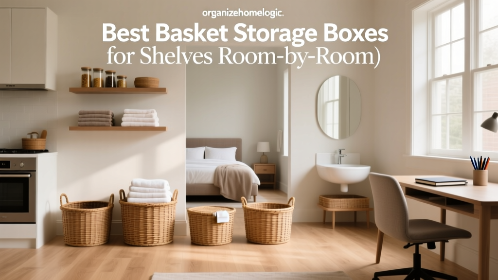 Best Basket Storage Boxes for Shelves (Room-by-Room)