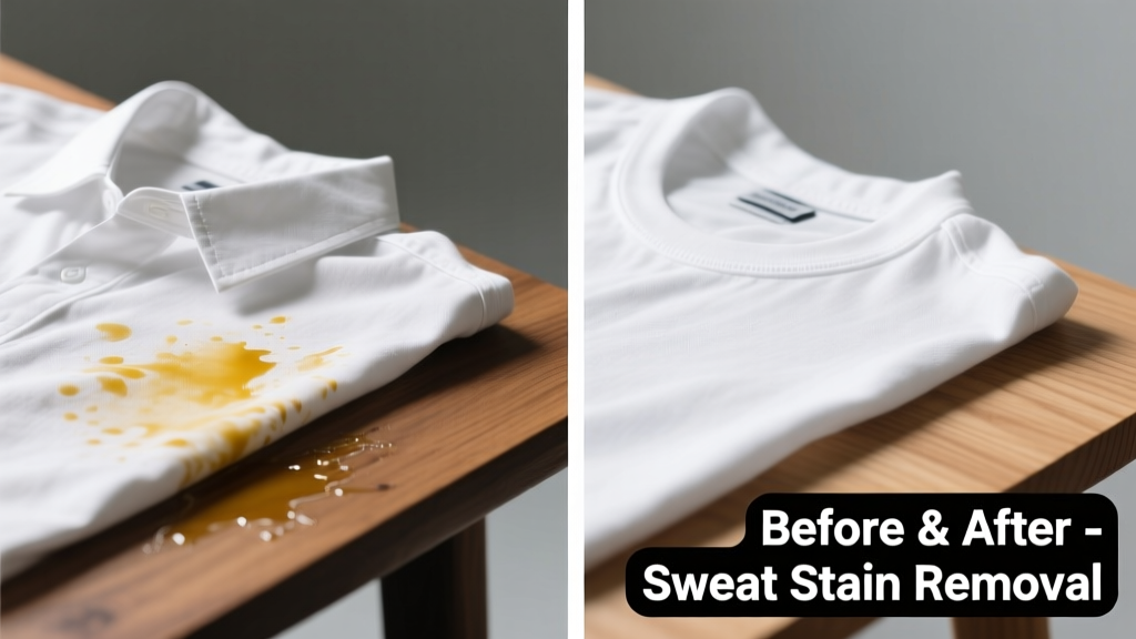 How to Remove Sweat Stains from Clothes and Surfaces