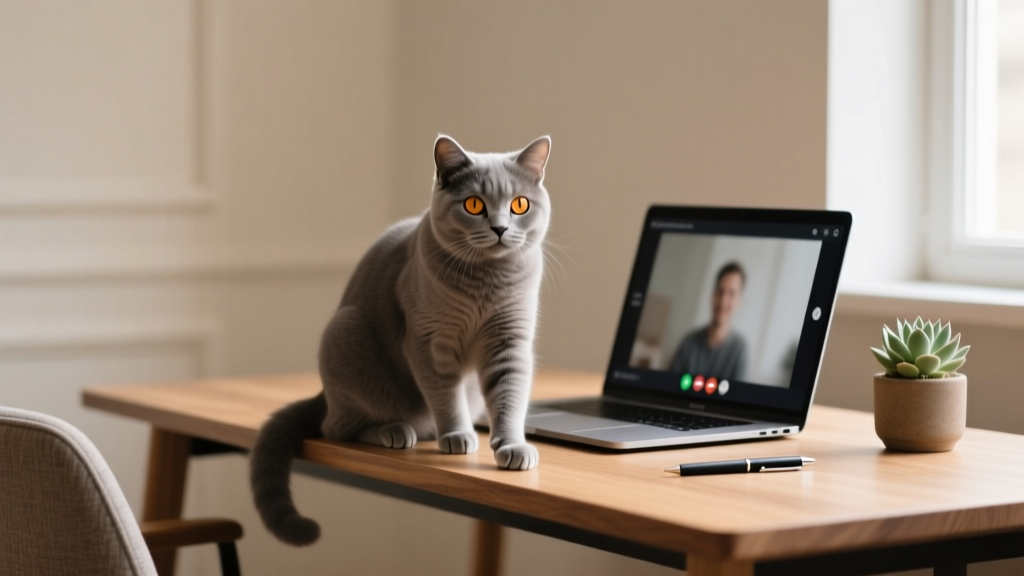 Why Cats Sit on Your Desk During Meetings