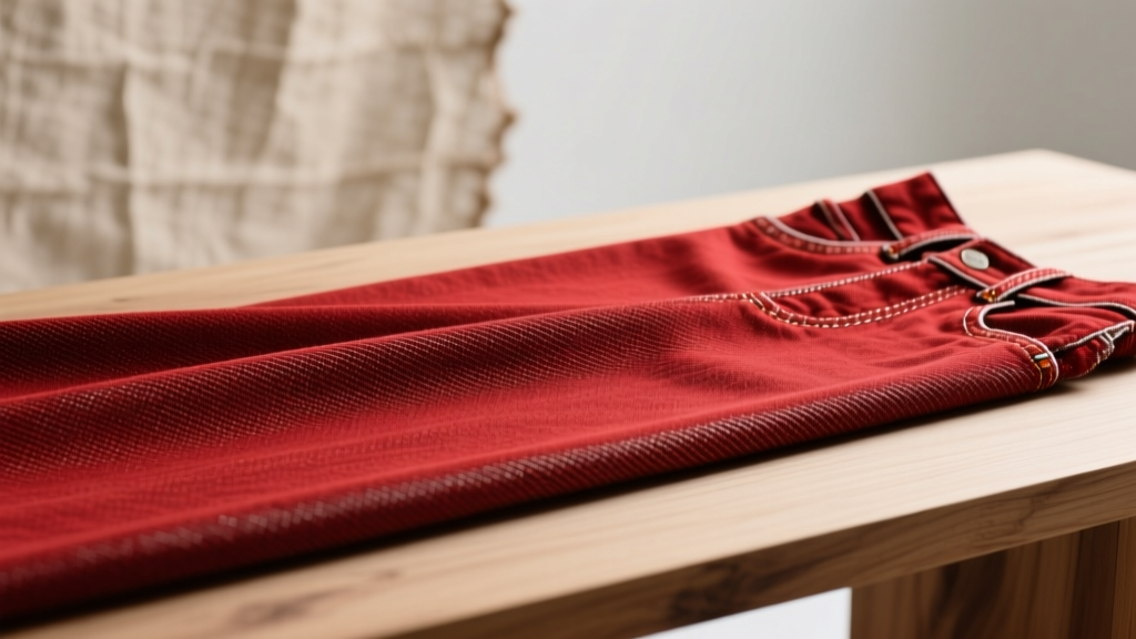 Red Denim Material: A Designer’s Guide to Color, Construction & Care