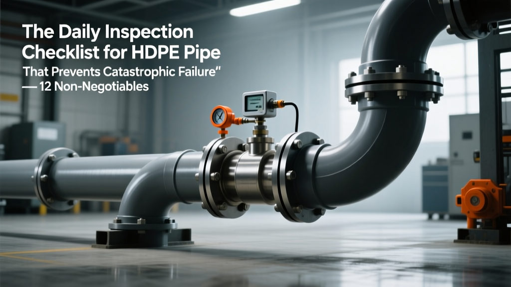HDPE Pipe Daily Inspection Checklist: 12 Critical Steps