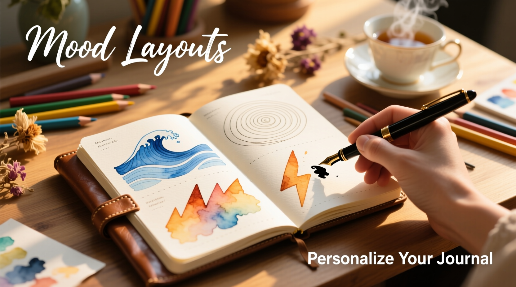 how to personalize your journal with layouts that match your mood