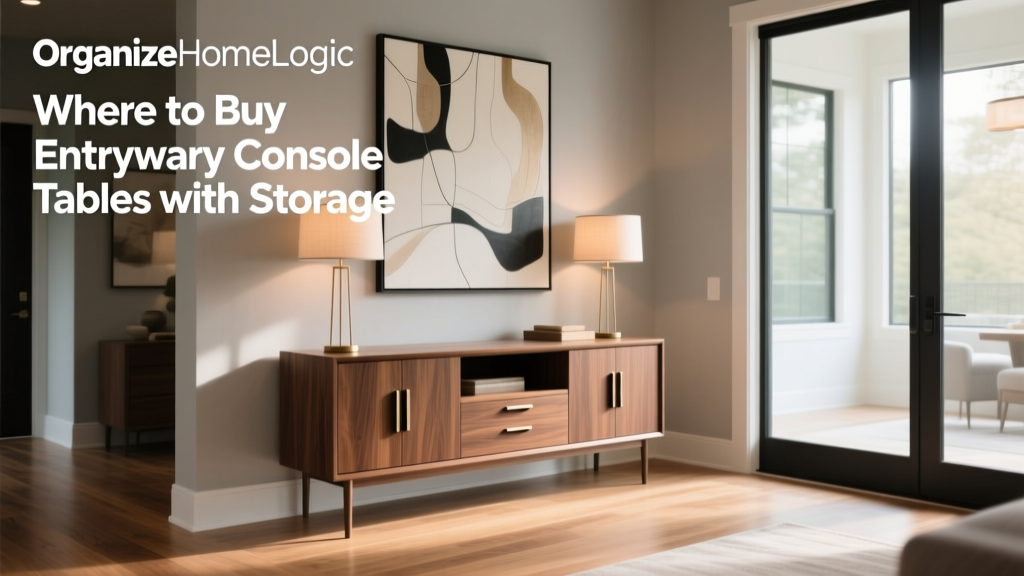 Where to Buy Entryway Console Tables with Storage
