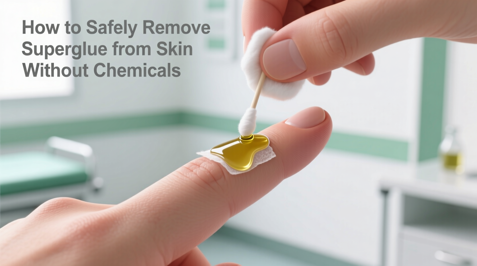 how to safely remove superglue from skin without chemicals