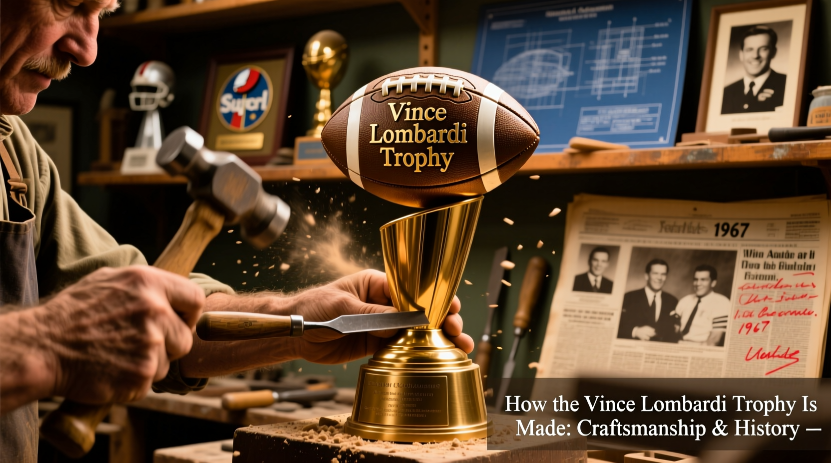 vince lombardi trophy making of 7