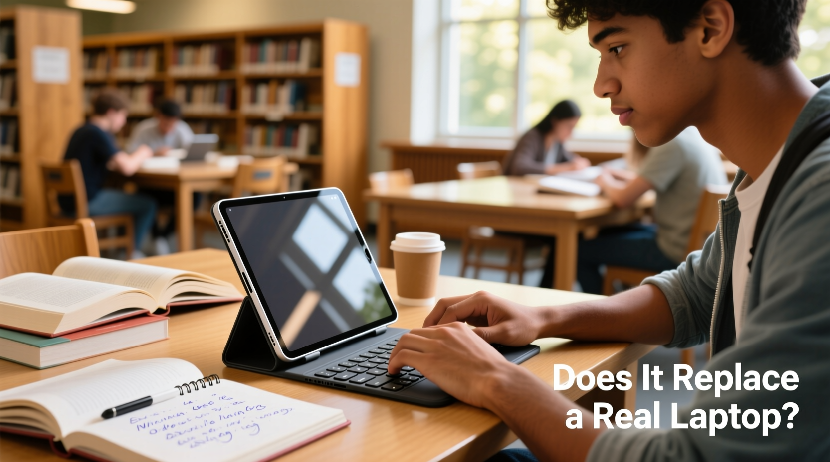 foldable tablet keyboard does it replace a real laptop for students