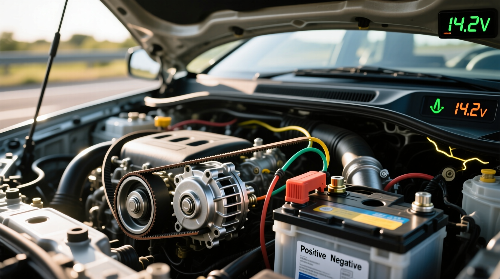 how does a car battery charge