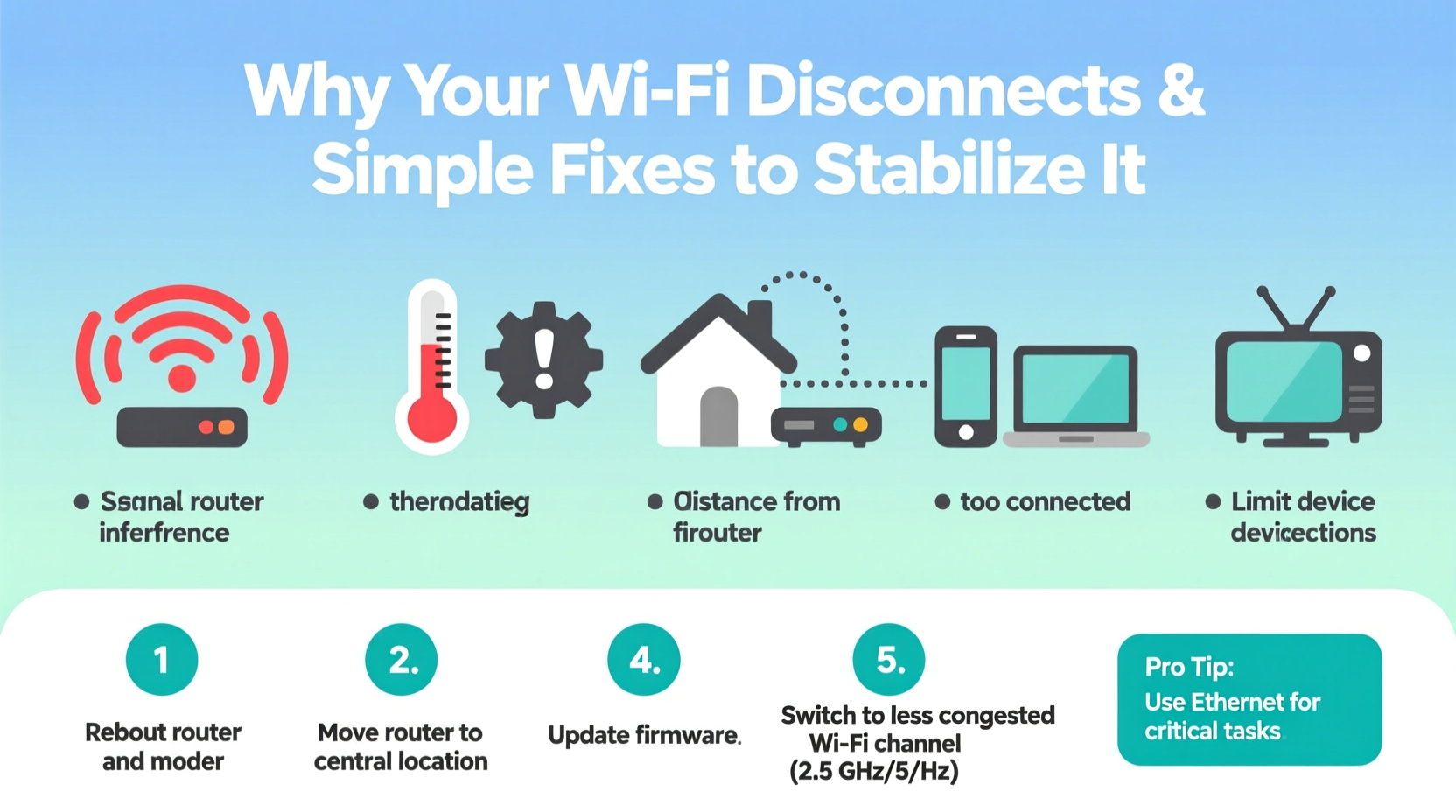 why does my wifi disconnect randomly and simple fixes to stabilize connection