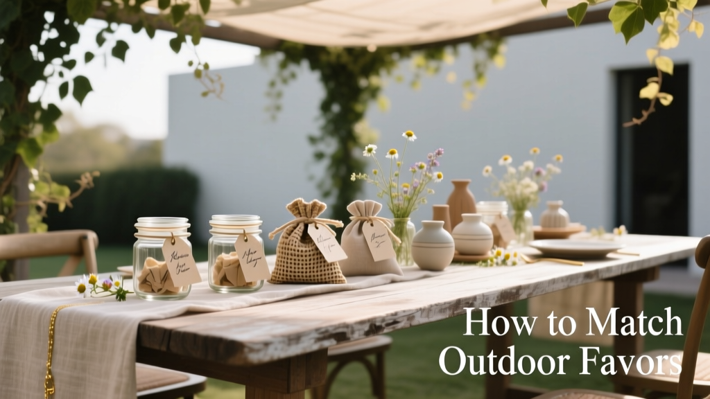 How To Match Outdoor Wedding Venues With Thoughtful, Cohesive Favors