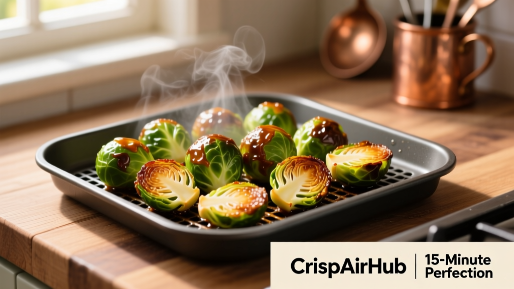 Crispy Caramelized Brussels Sprouts in Air Fryer
