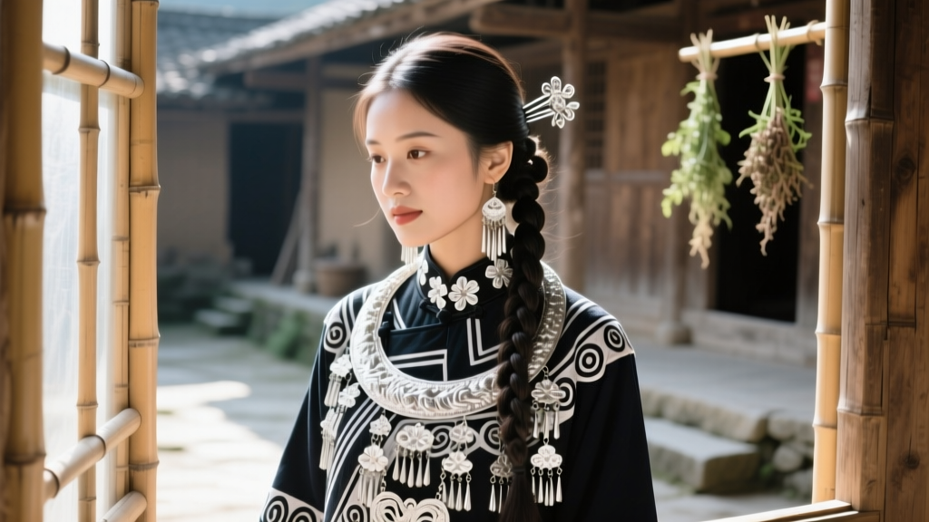 Miao Traditional Clothing: Silver Jewelry & Embroidery