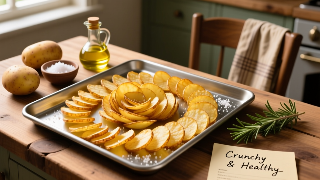 Homemade Air Fried Potato Chips Recipe (Crispy & Healthy)