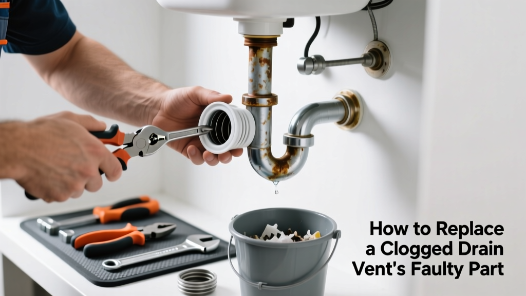How to Replace a Clogged Drain Vent's Faulty Part