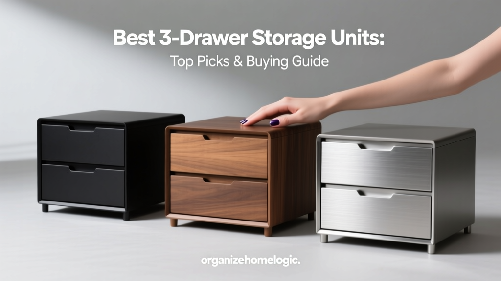Best 3-Drawer Storage Units: Top Picks & Buying Guide