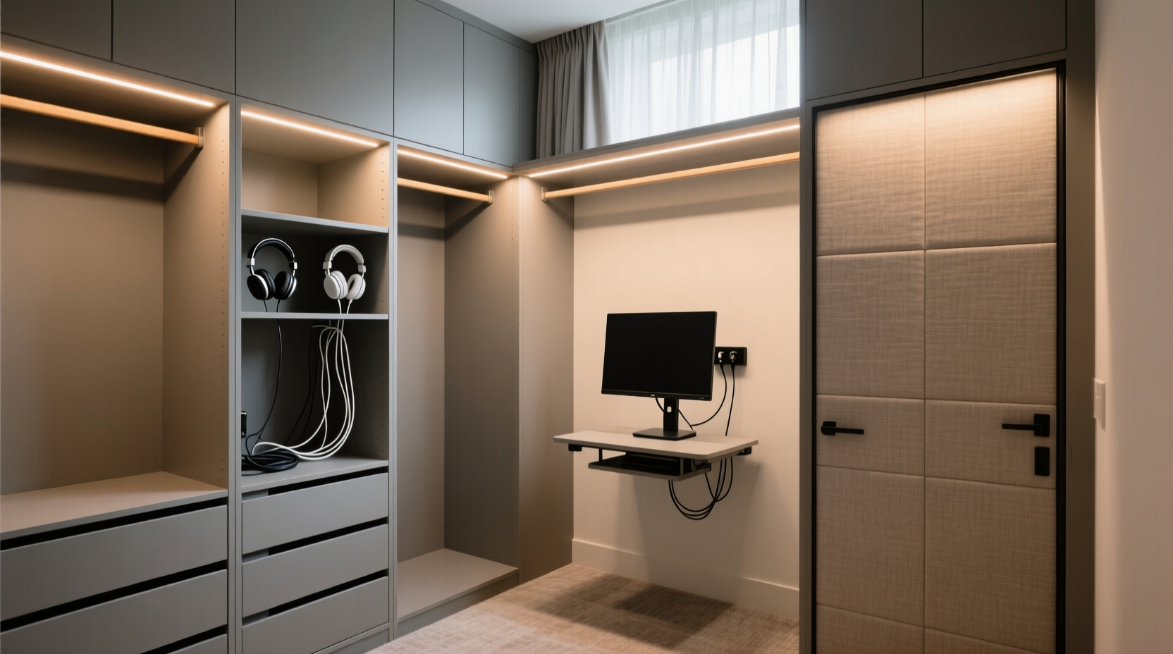 closet organization tips for zoom studio use