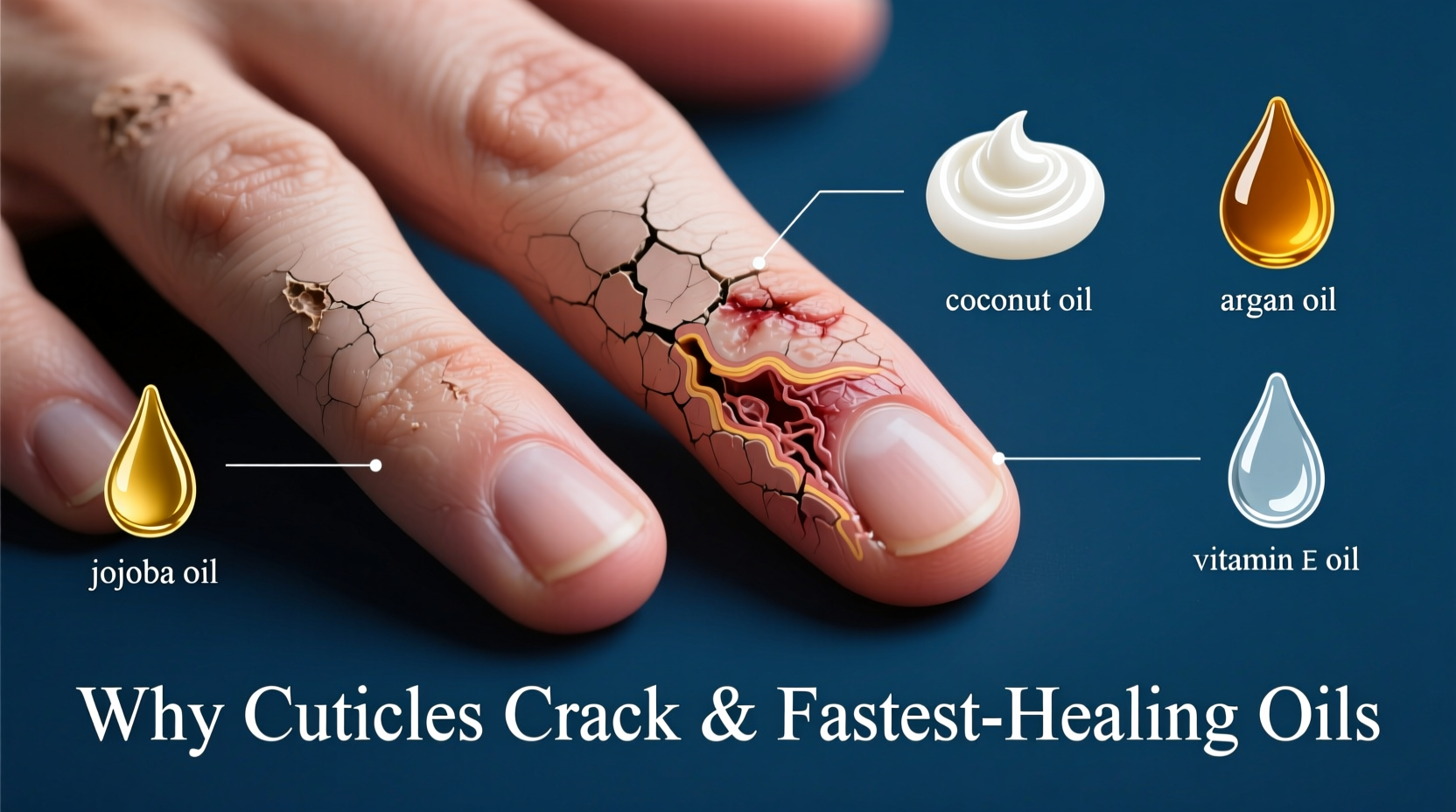 why do my cuticles keep cracking and what oils heal fastest