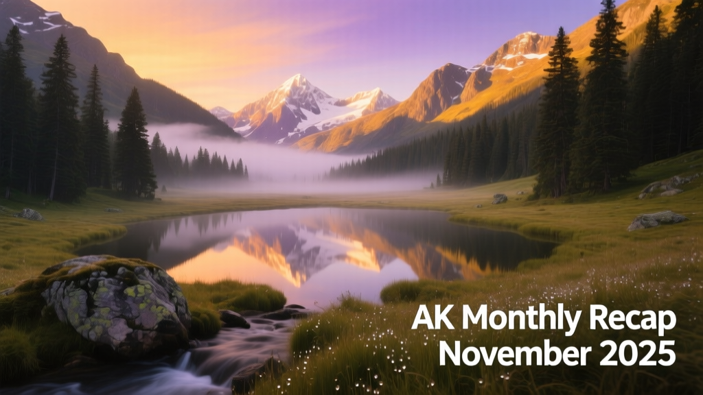 Ak Monthly Recap: November 2025 — Remote Trails, Quiet Coastlines, and Unseasonal Clarity in Alaska’s Hidden Corners