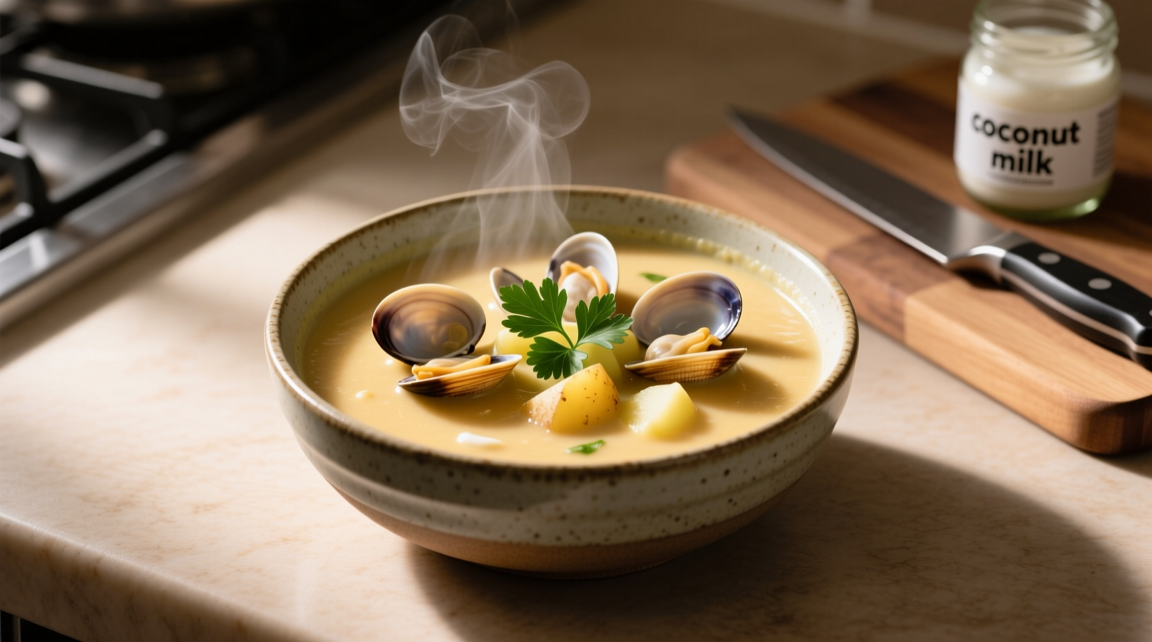 how to make dairy free rhode island clam chowder