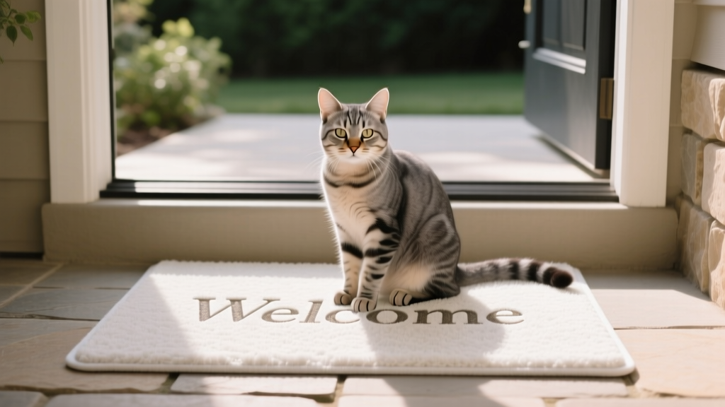 Why Cats Sit on the Doorstep Welcome Mat
