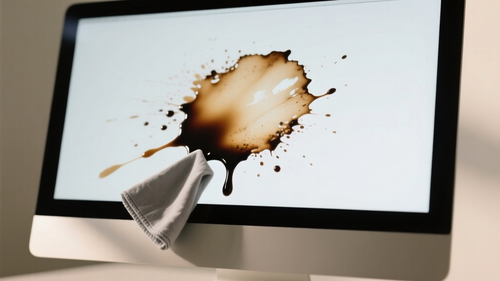 Tested: How to Get Coffee Out of Computer Monitor Fast