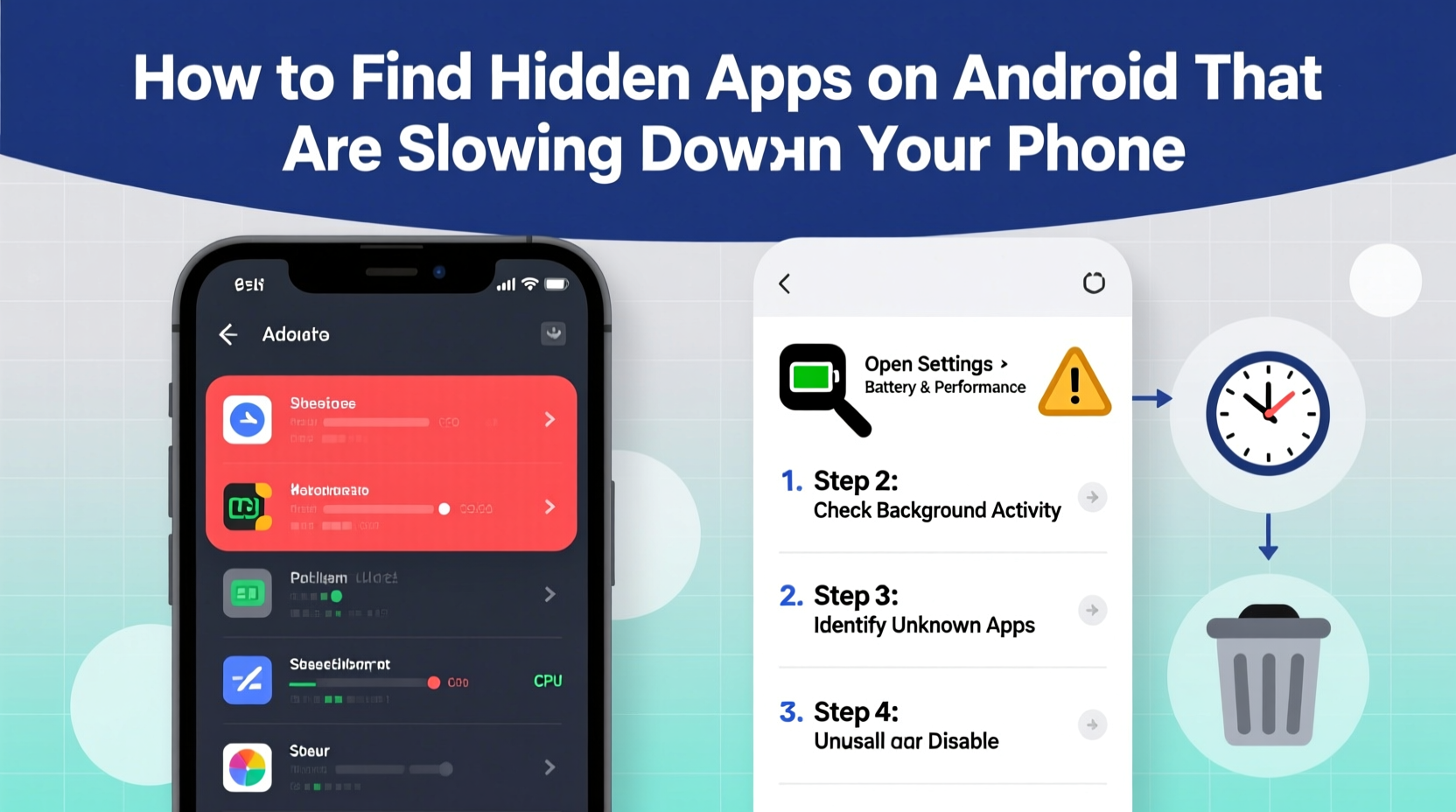 how to find hidden apps on android that are slowing down your phone