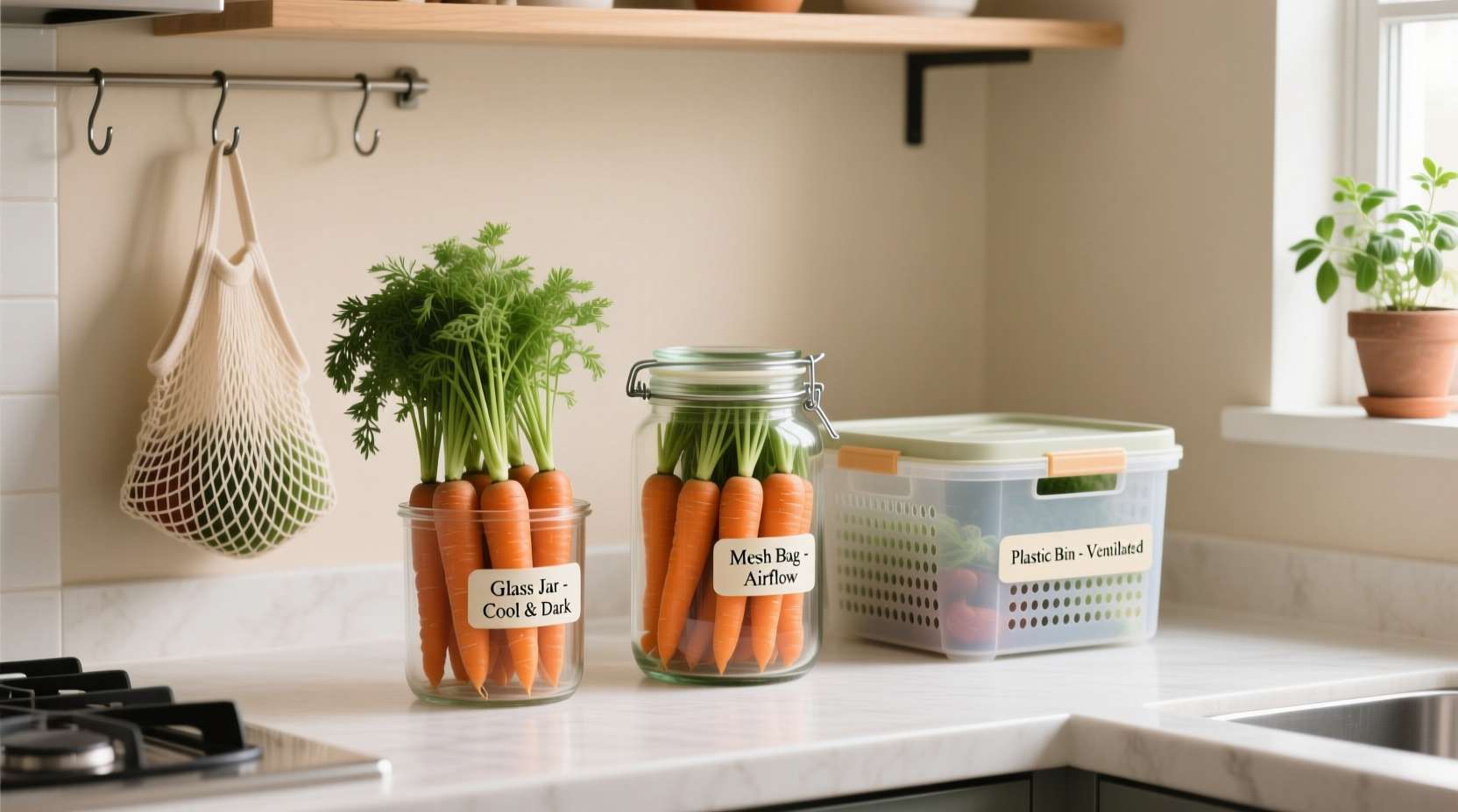 how to store carrots