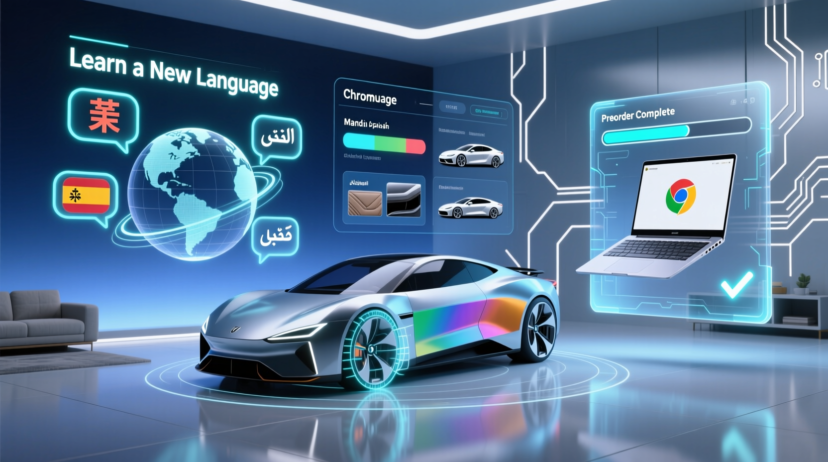 learn a new language scan your car preorder a chromeb
