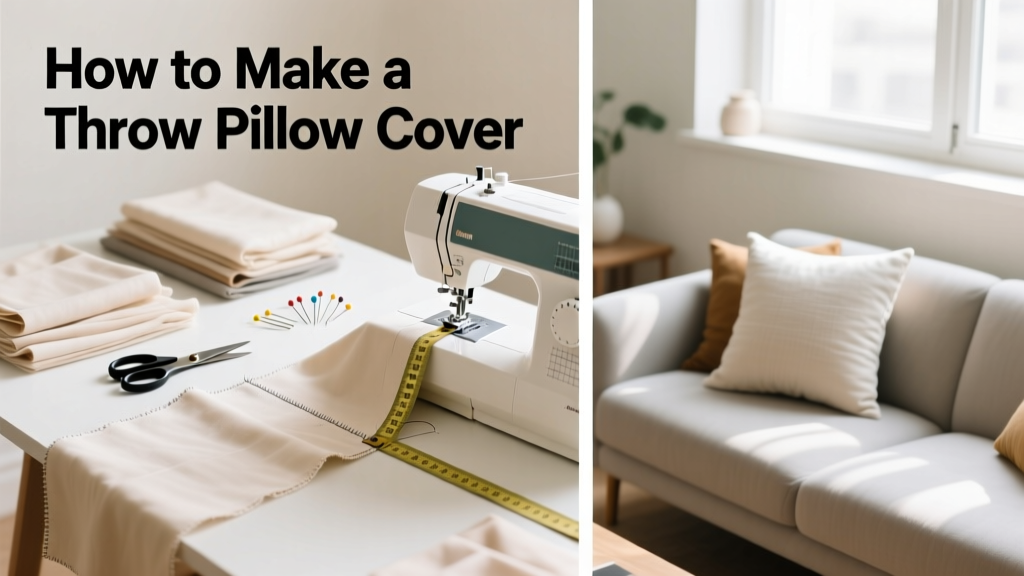 How to Make a Throw Pillow Cover: Sewing Tutorial