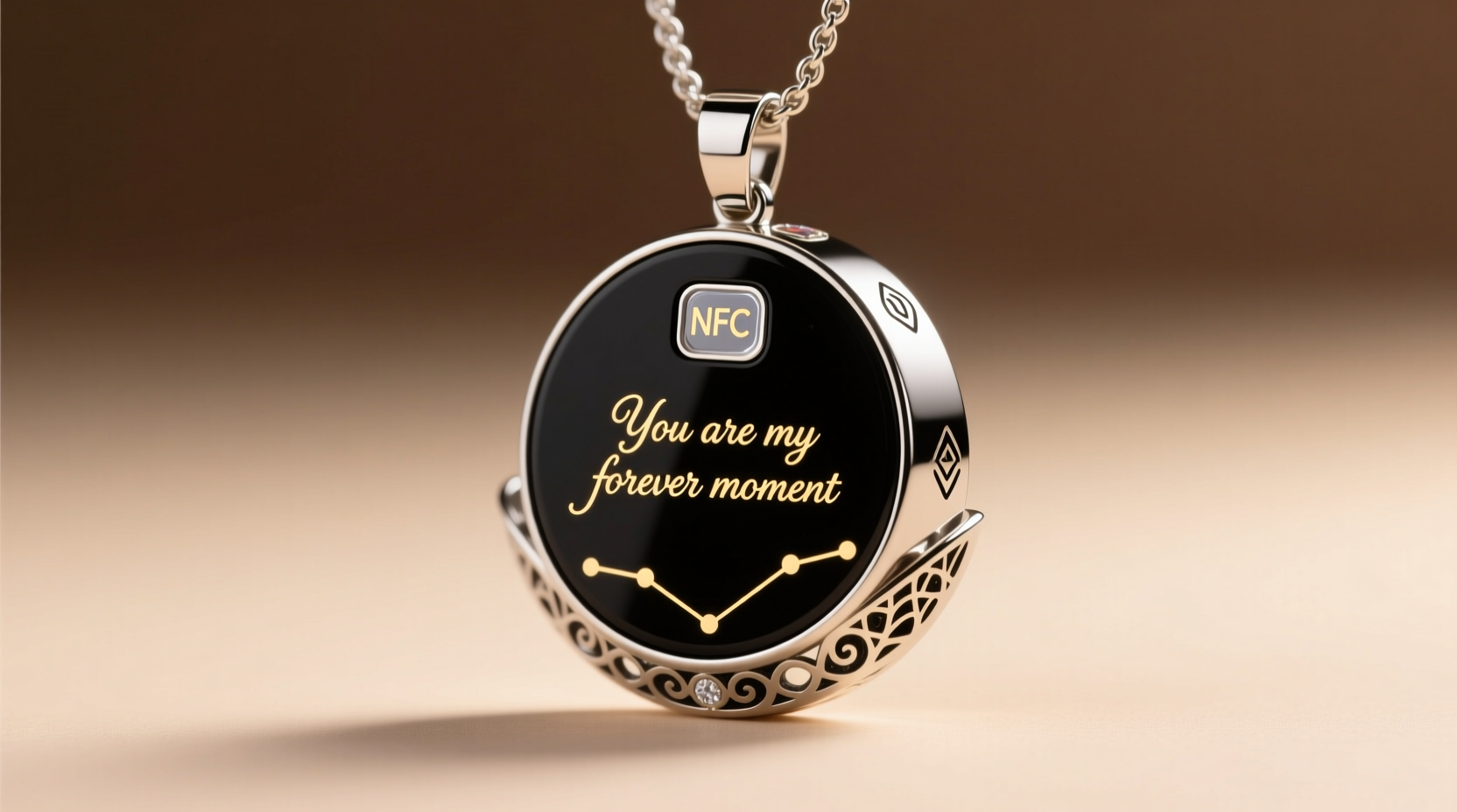 how to embed nfc chips into ornaments so tapping with phone reveals personalized messages