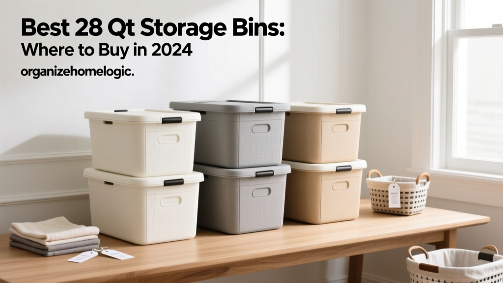 Best 28 Qt Storage Bins: Where to Buy in 2024
