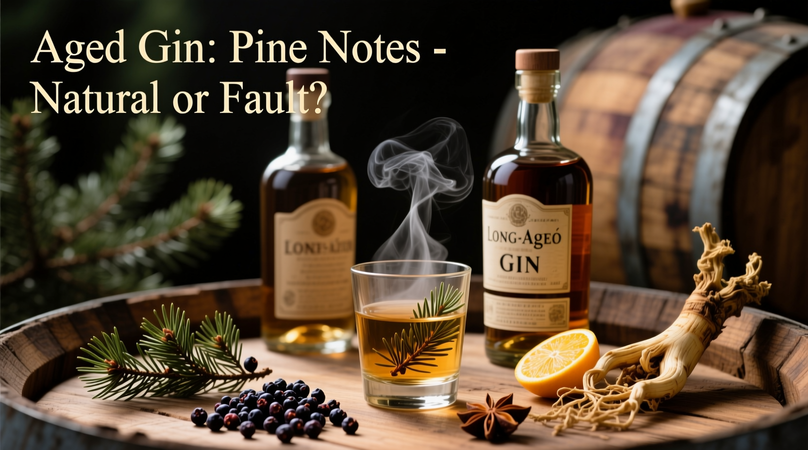 why does old gin sometimes taste like pine and is that normal