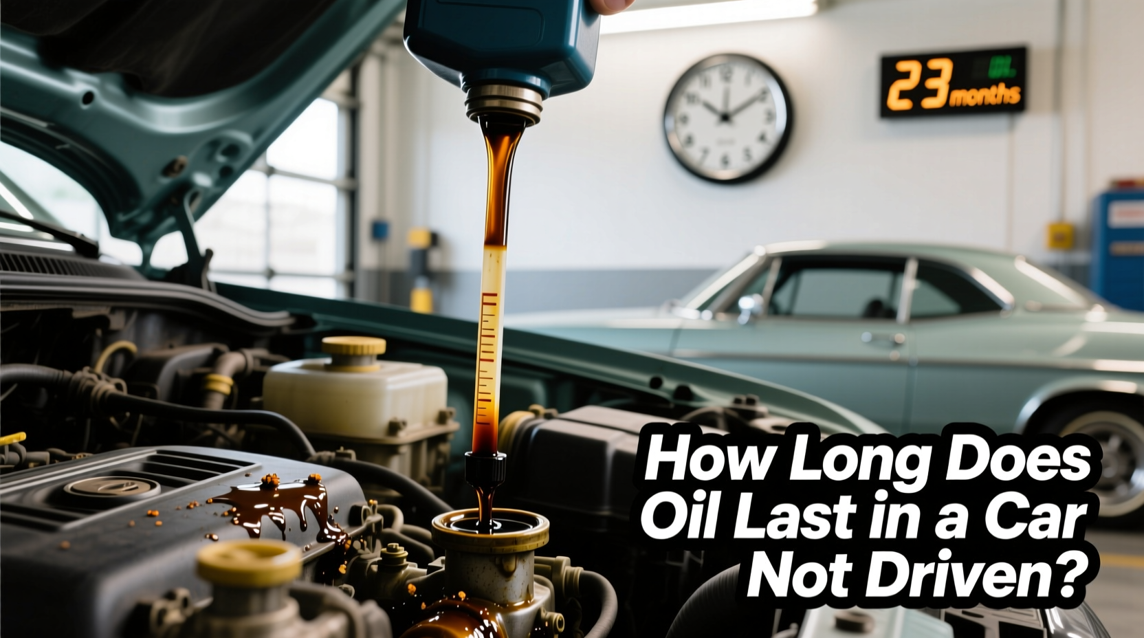 how long does oil last in a car not driven