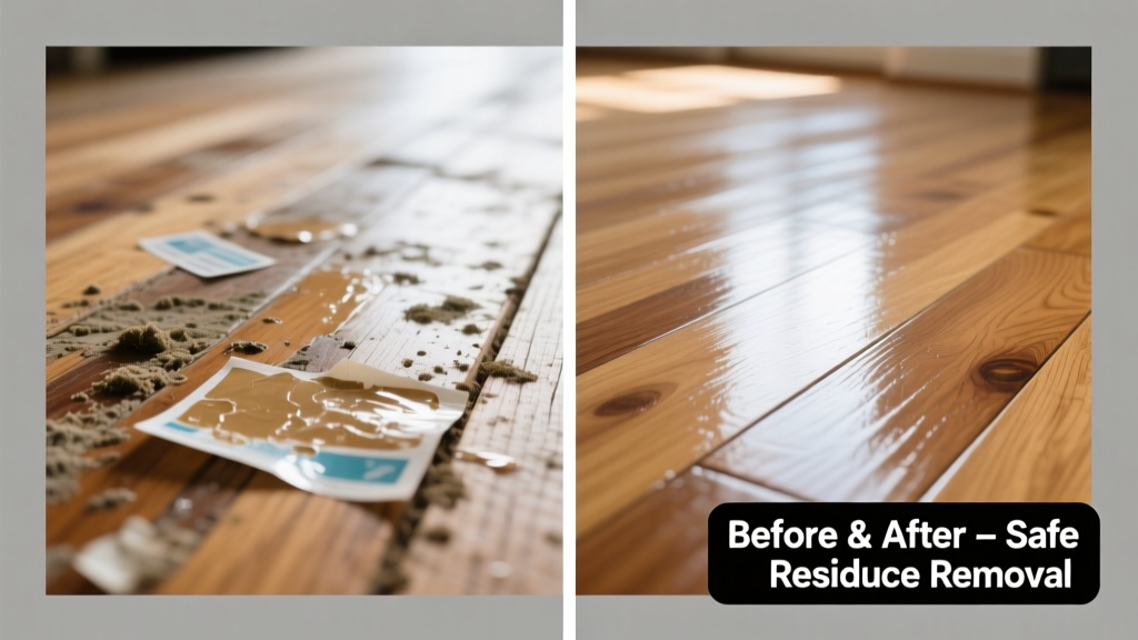 How to Remove Sticker Residue from Hardwood Floors Safely
