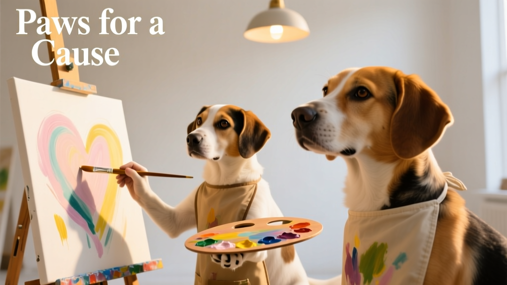 These Talented Dog Painters—Yes, You Read That Right!—Donate Their Artwork to Help Pets With Cancer