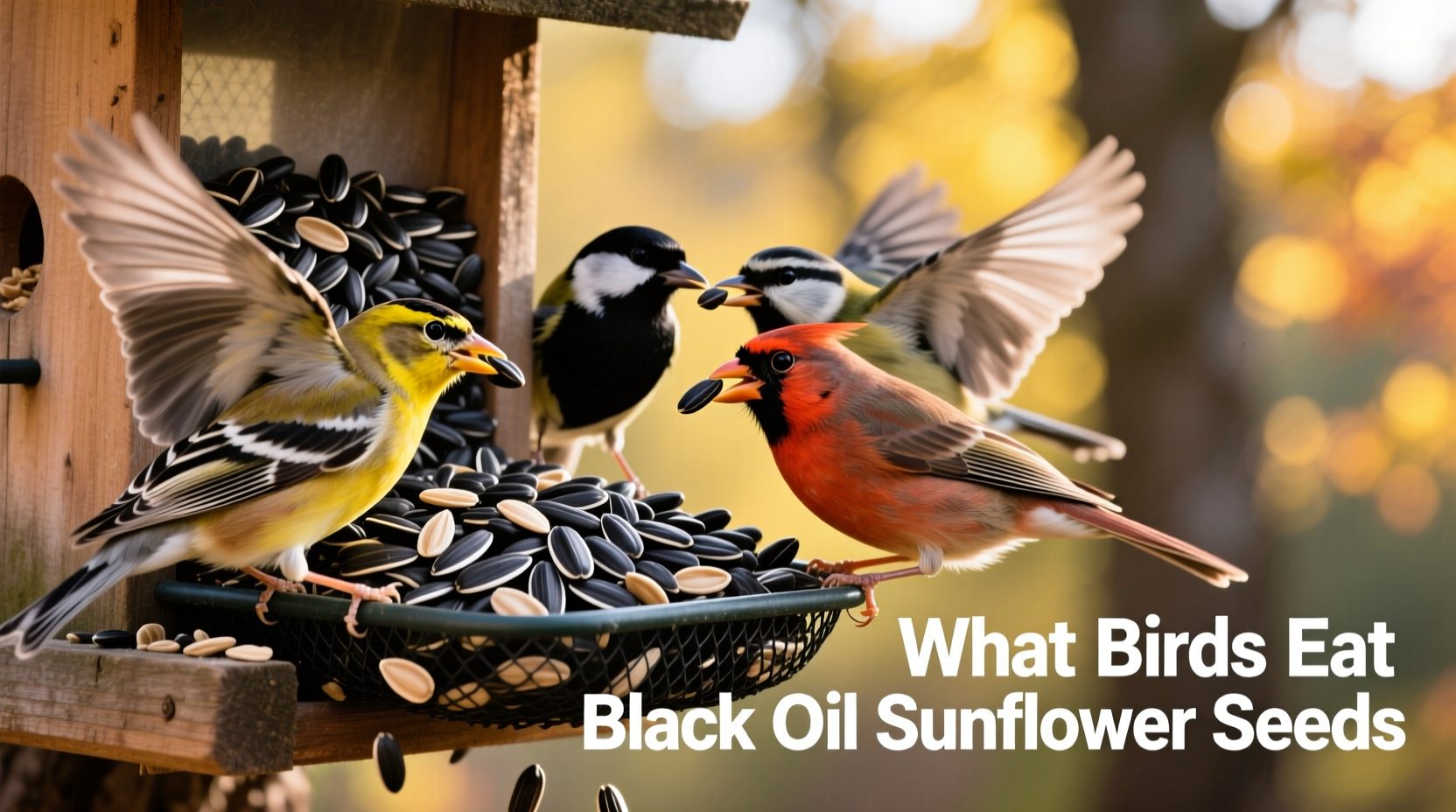 what birds eat black oil sunflower seeds