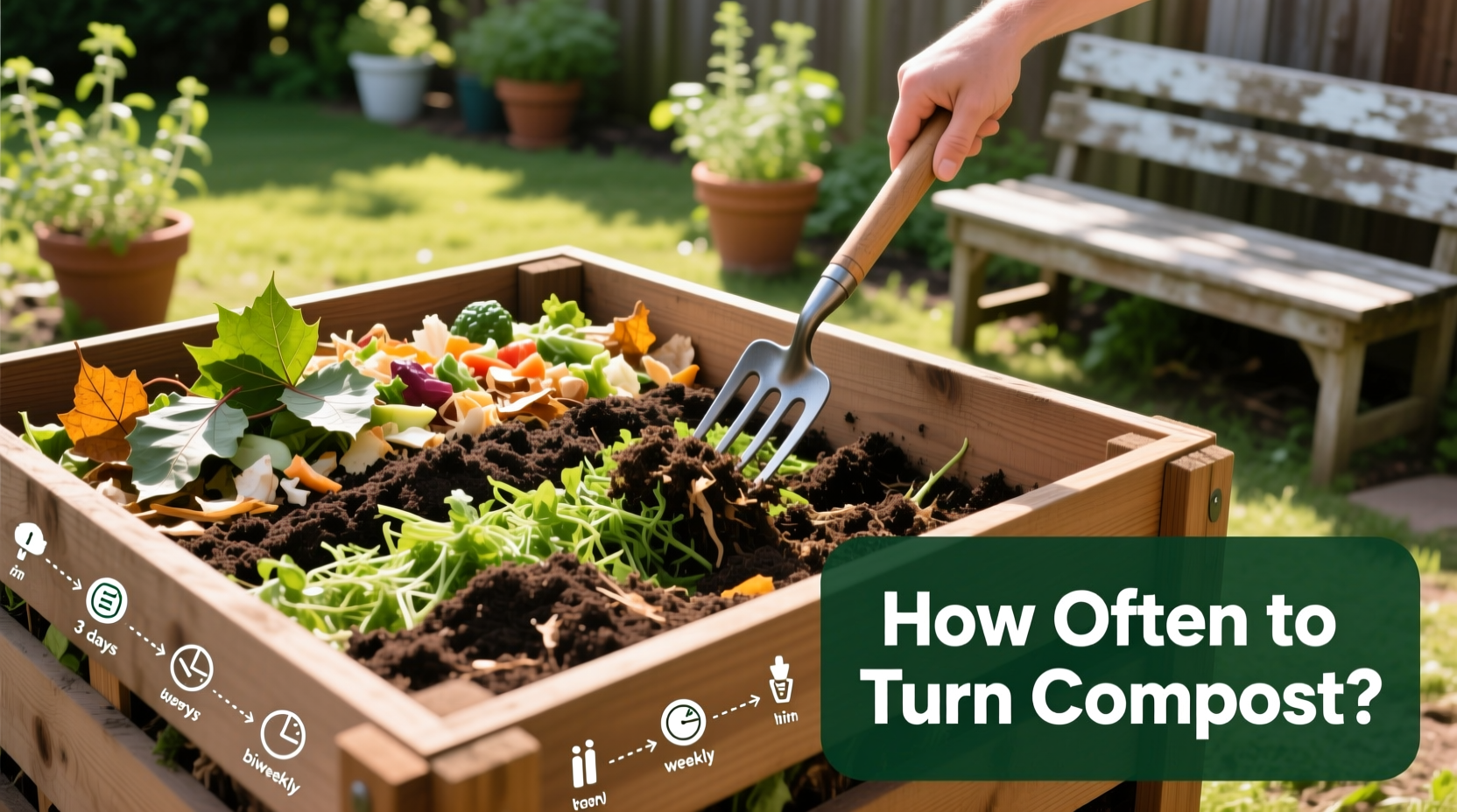 how often to turn compost