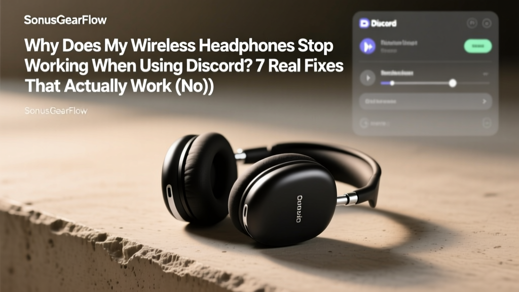 Wireless Headphones Stop Working on Discord: Fixes