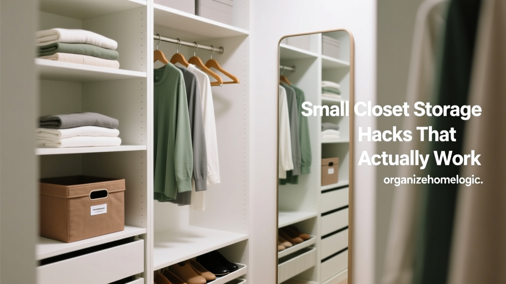 Small Closet Storage Hacks That Actually Work